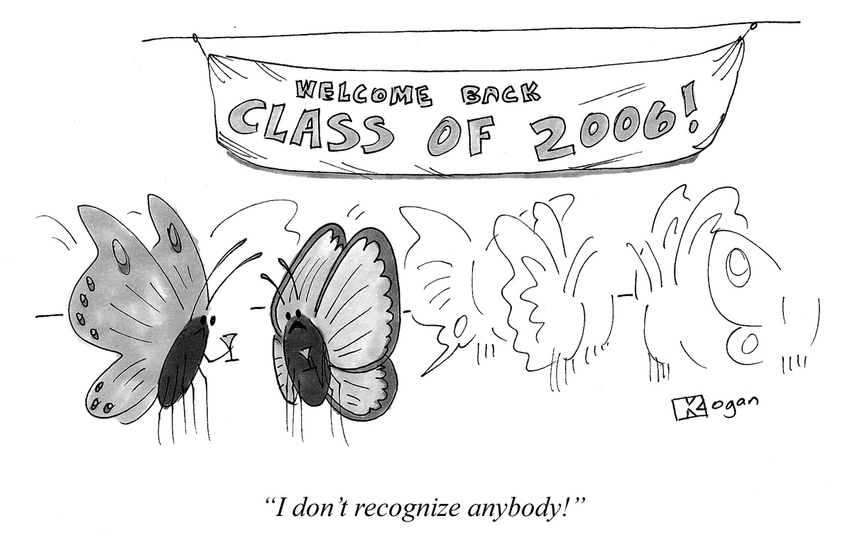 Cartoon about recognizing people